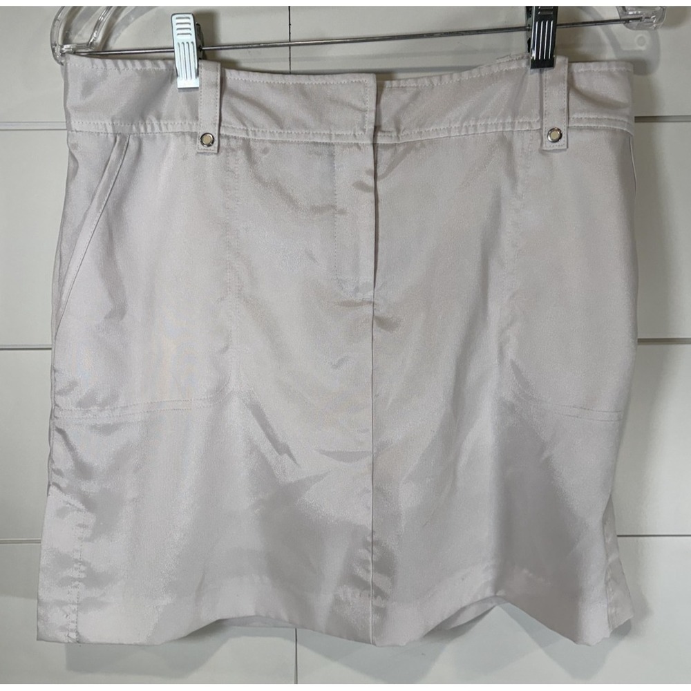 IZOD XFG Stretch Womens White Golf Skort Athletic Tennis Skirt Size 8